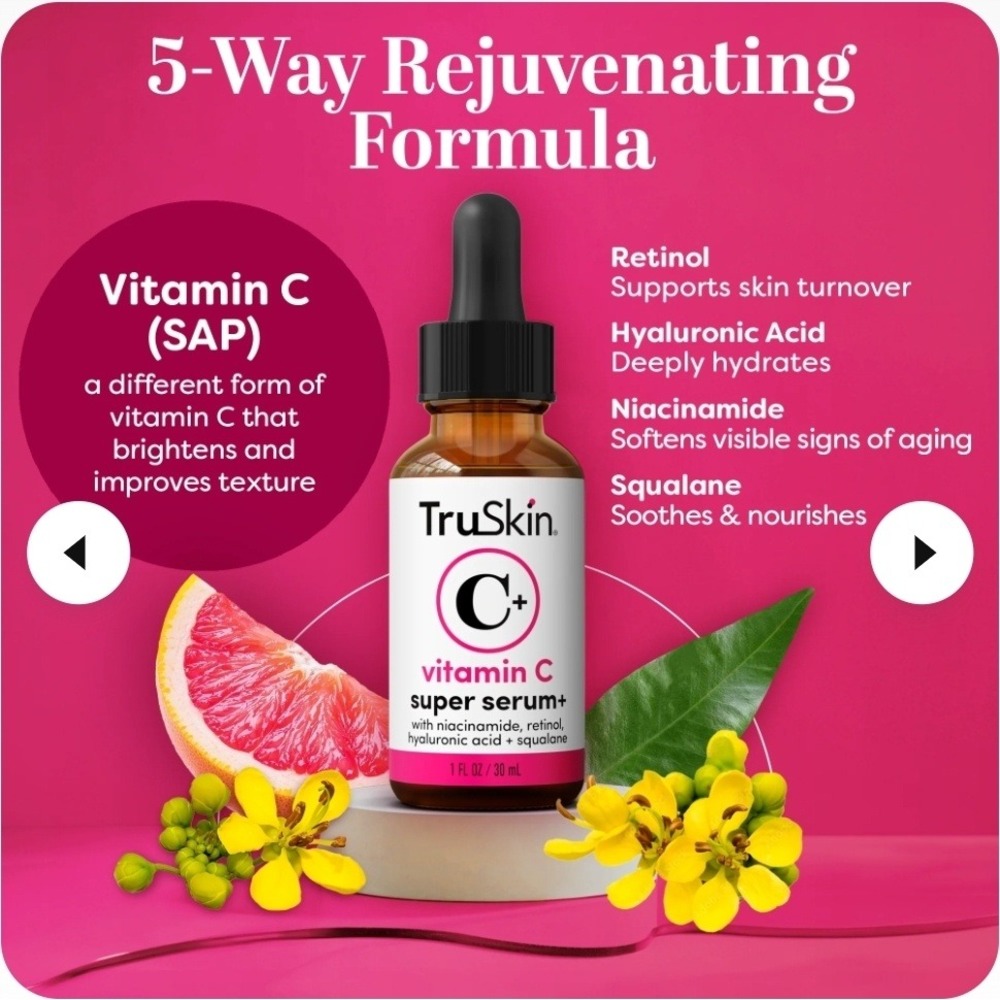 Truskin Vitamin C Super Serum Plus 2oz New